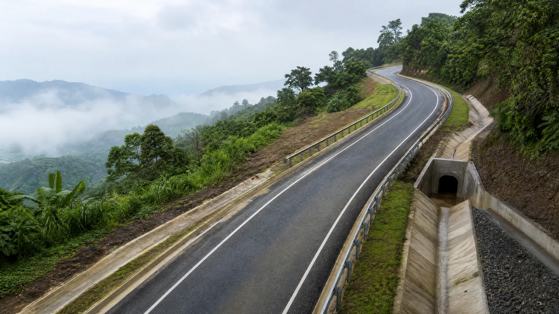 Road construction and land development infrastructure
